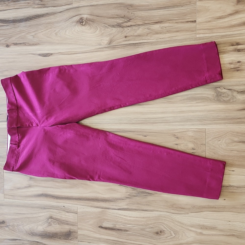 Banana Republic Sloan Slim Ankle Pant in Rhubarb sz 4
